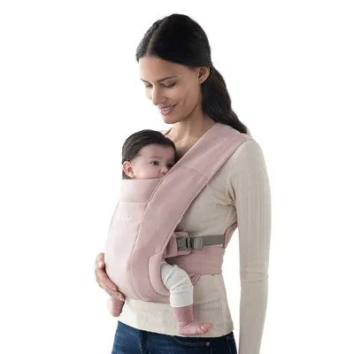 Ergobaby Embrace Cozy Knit Newborn Carrier for Babies - Blush Pink