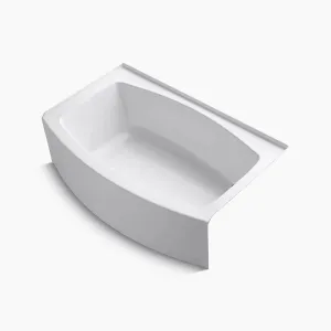 Expanse 60" x 38" x 18.25" Alcove Bathtub in White