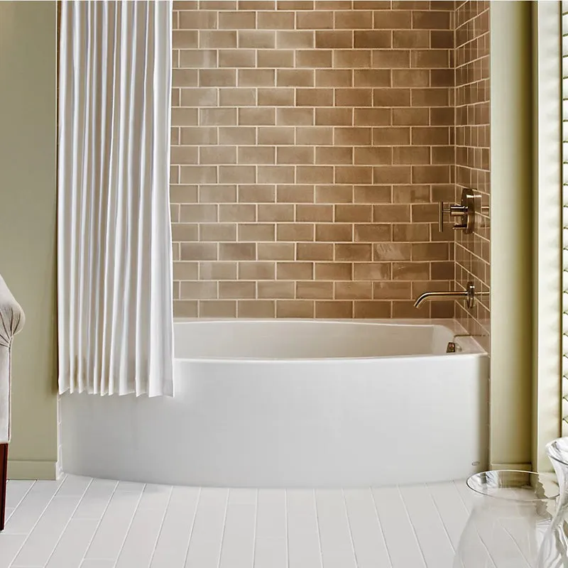 Expanse 60" x 38" x 18.25" Alcove Bathtub in White