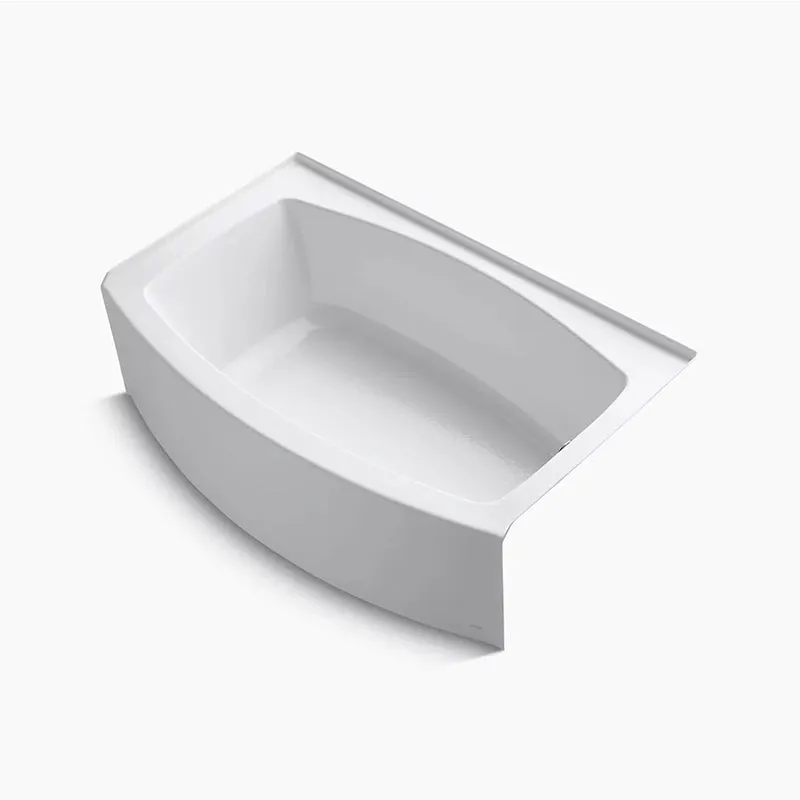 Expanse 60" x 38" x 18.25" Alcove Bathtub in White