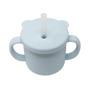 Glitter & Spice Silicone Bear Cup - Ice Blue