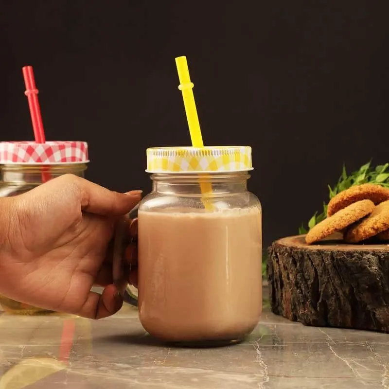 Grip Tight Jar With Straw - Set Of Six