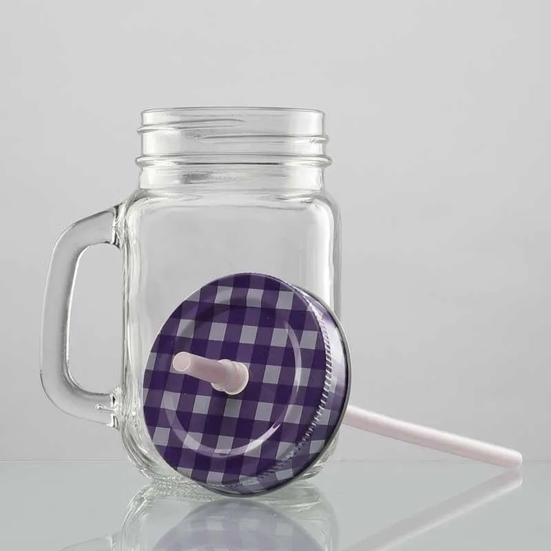 Grip Tight Jar With Straw - Set Of Six