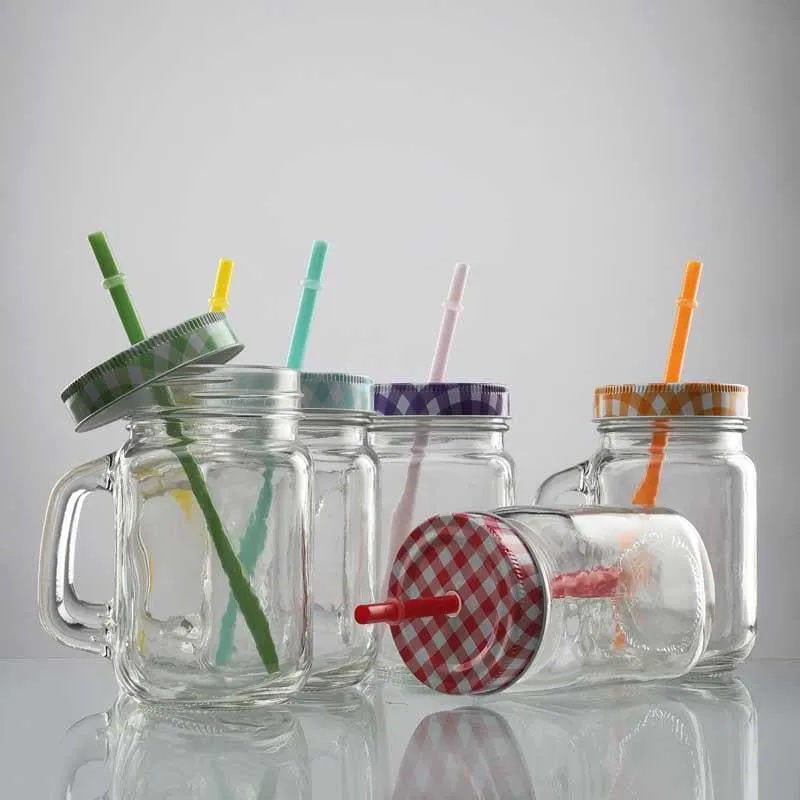 Grip Tight Jar With Straw - Set Of Six