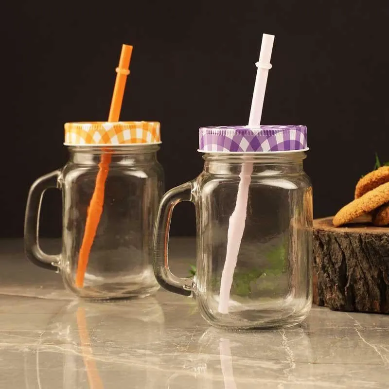 Grip Tight Jar With Straw - Set Of Six