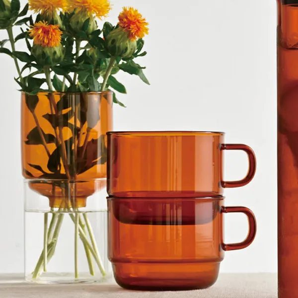 Hario Colours Glass Stacking Mug