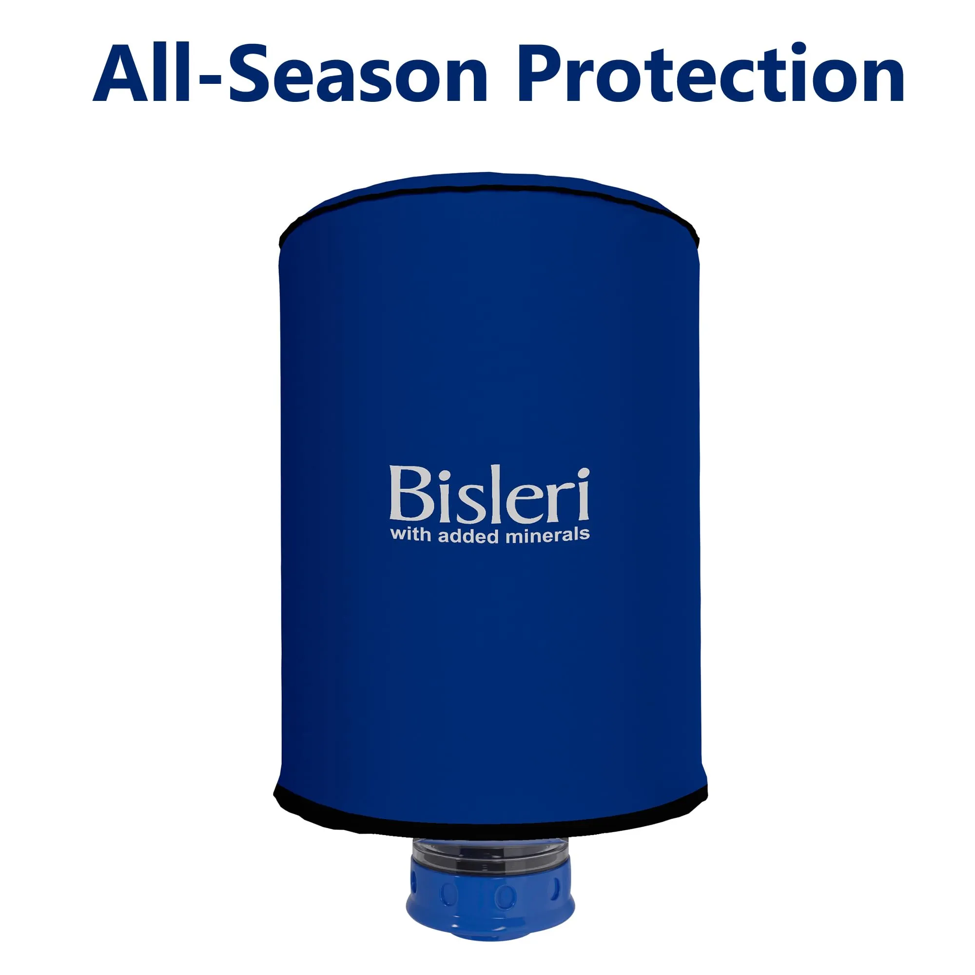 Heart Home Camper Cover | Rexine Water Dispenser Cover | Water Dispenser Protective Cover | Dust & Spill Protector Dispenser Cover | Round Water Camper Cover | Blue