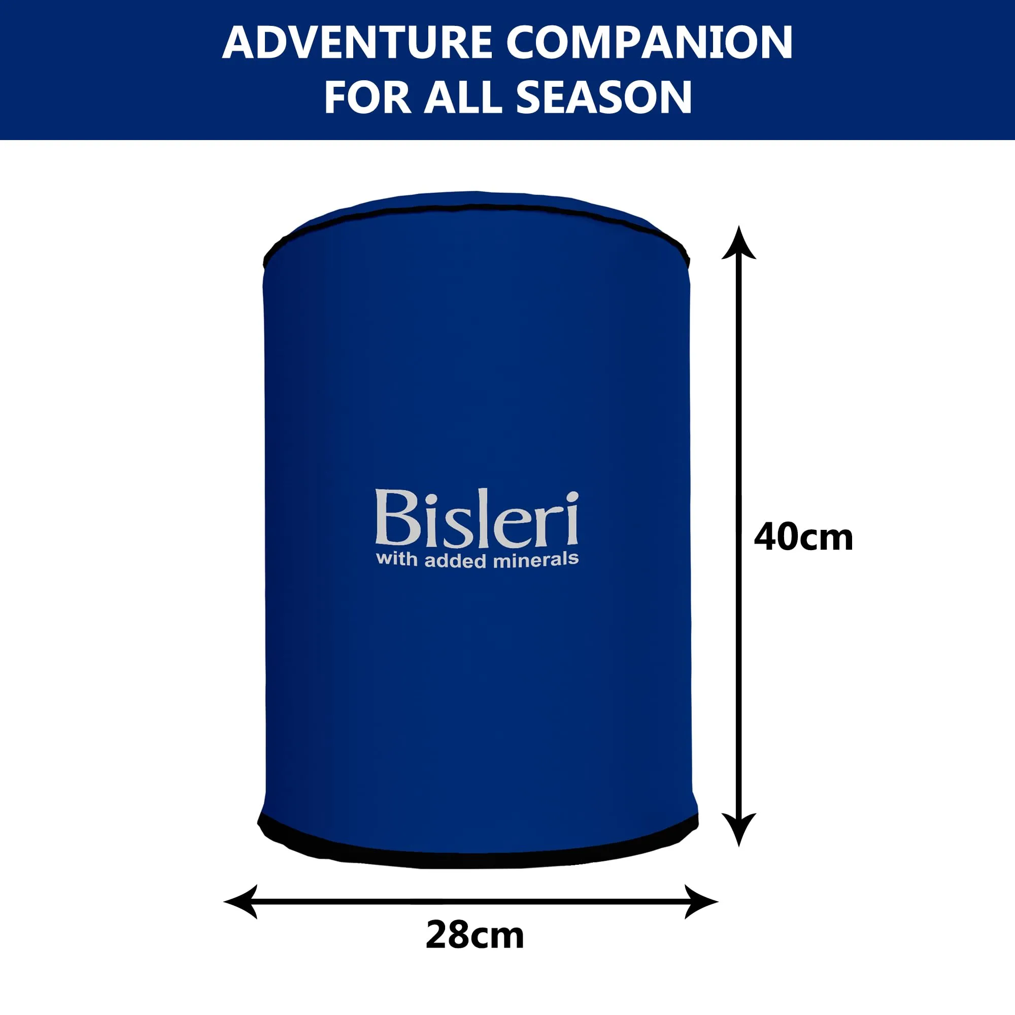 Heart Home Camper Cover | Rexine Water Dispenser Cover | Water Dispenser Protective Cover | Dust & Spill Protector Dispenser Cover | Round Water Camper Cover | Blue