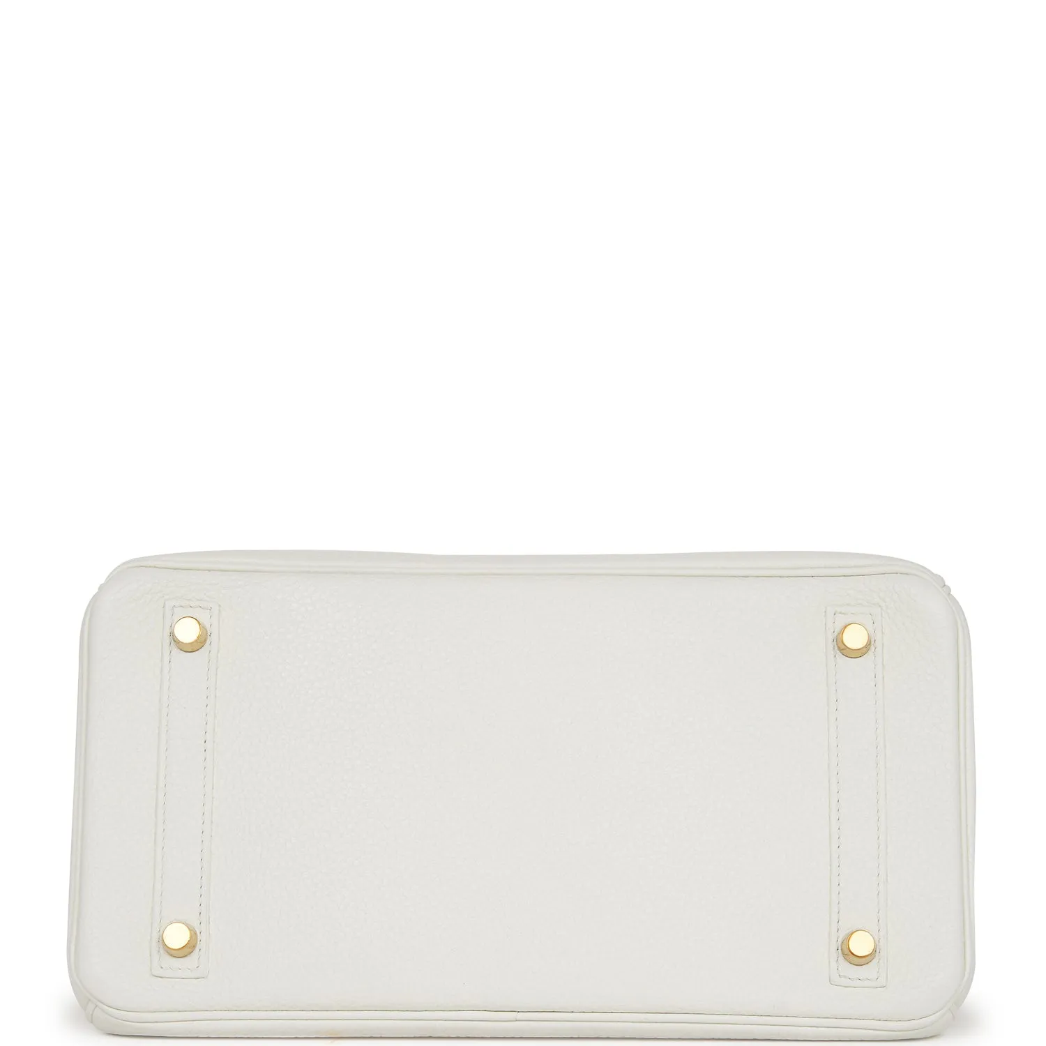 Hermes Birkin 30 White Clemence Gold Hardware