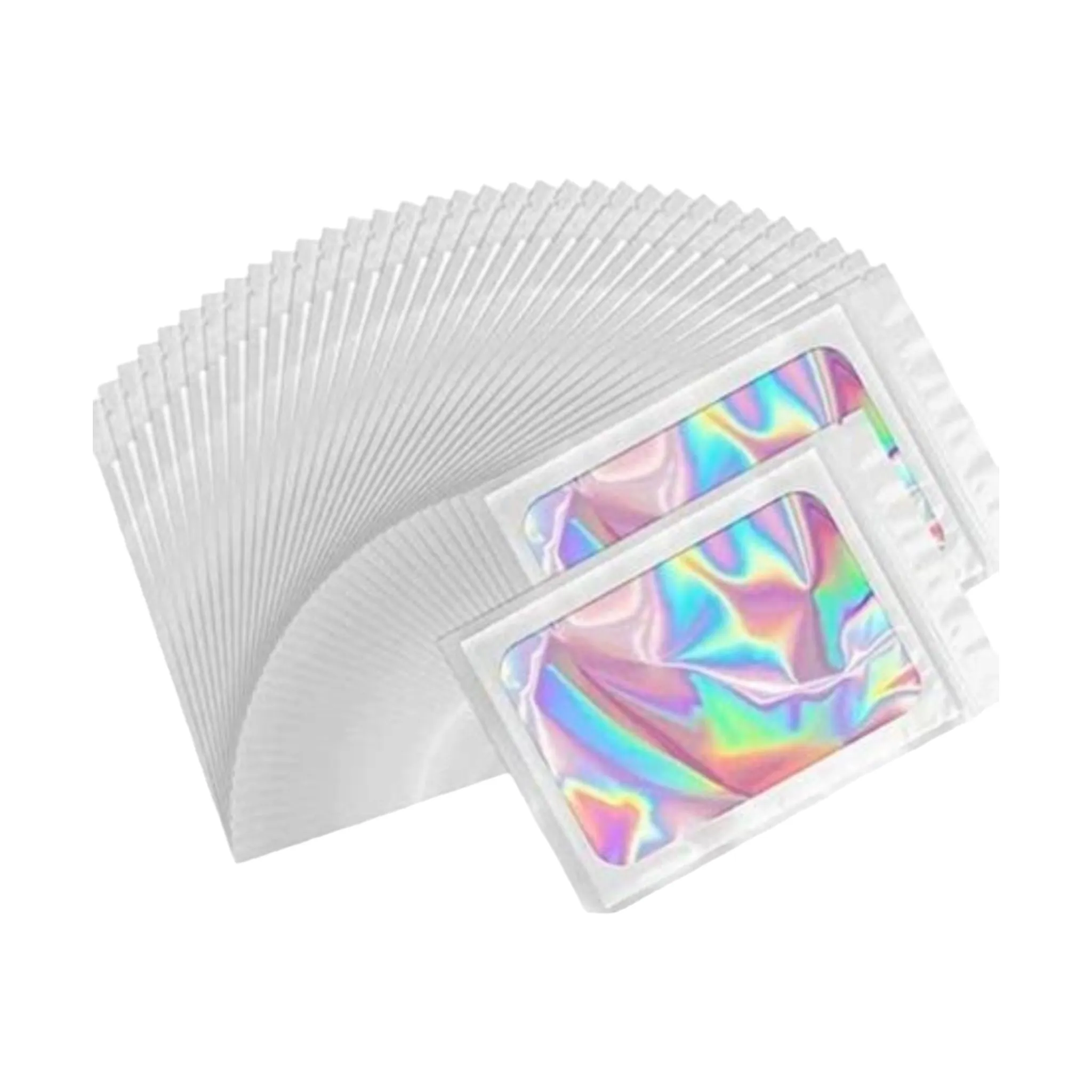 Holographic Resealable Bags 20x30cm Clear Window 10pack