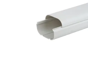 HVAC Premium ABS Plastic Decorative Line Set Cover Channel for Ductless Mini Split Air Conditioners - Pipe Cover - 4" - Beige 6 sets of 4' [Total 24']