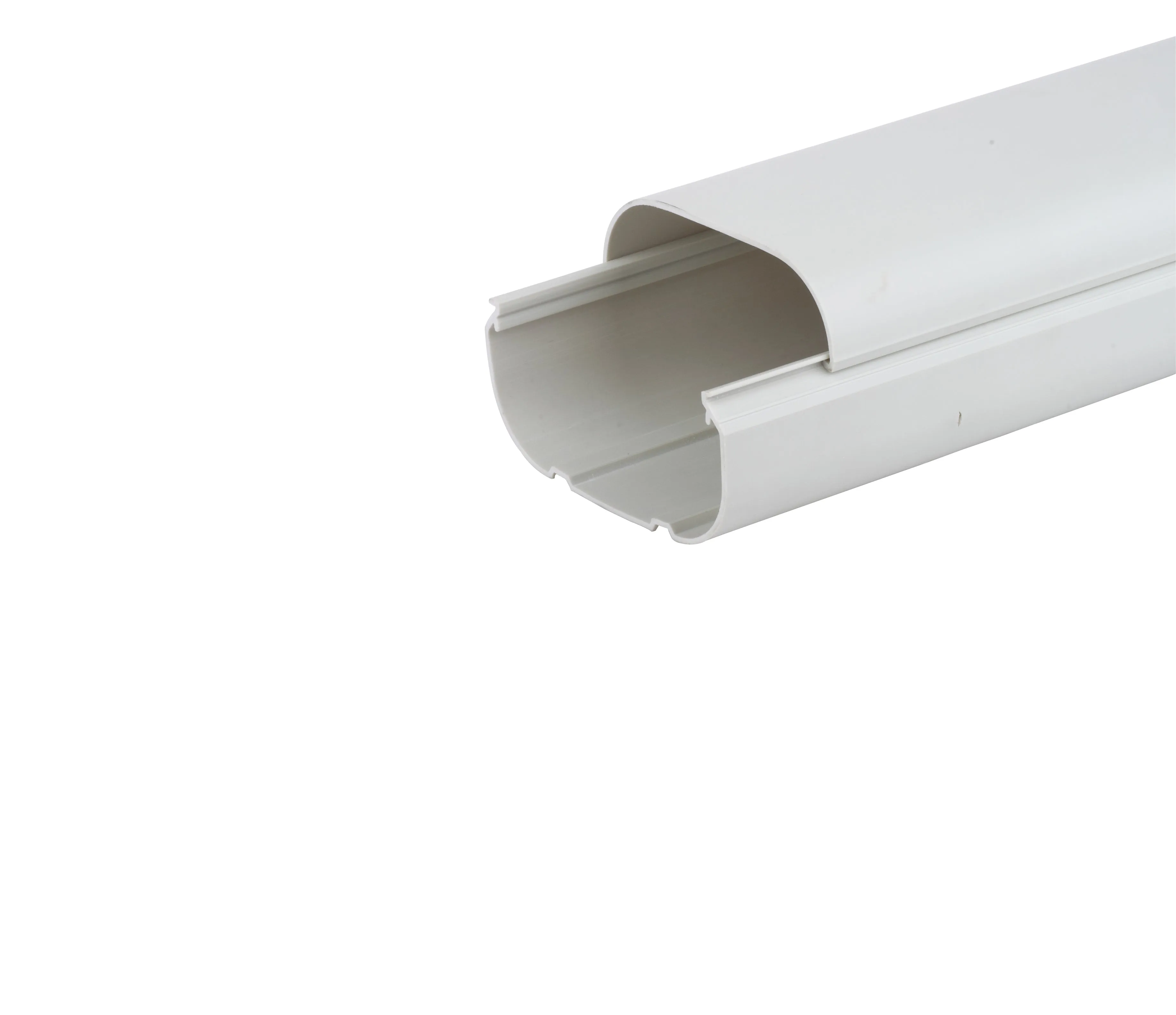 HVAC Premium ABS Plastic Decorative Line Set Cover Channel for Ductless Mini Split Air Conditioners - Pipe Cover - 4" - Beige 6 sets of 4' [Total 24']