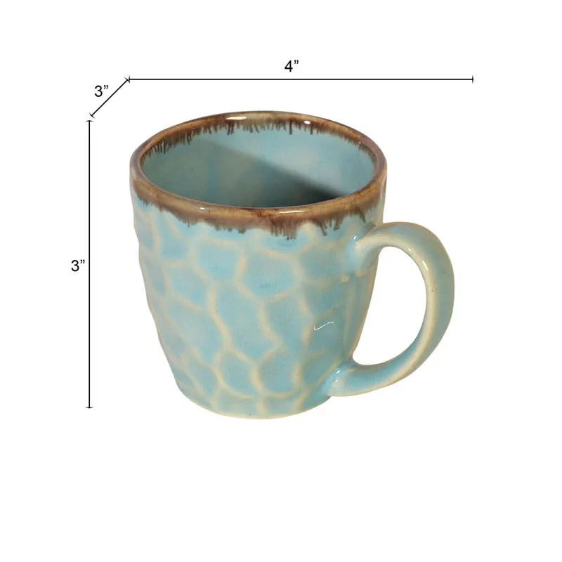 Indrashis Ceramic Cup (150 ML) - Set of Six