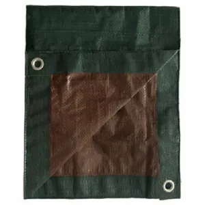 ITM MD-GT-GB-2030 20' x 30' Green & Brown Polyethylene Storage Tarp Cover - Quantity of 2