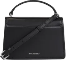Karl Lagerfeld Ikon Lock Leather Crossbody Bag