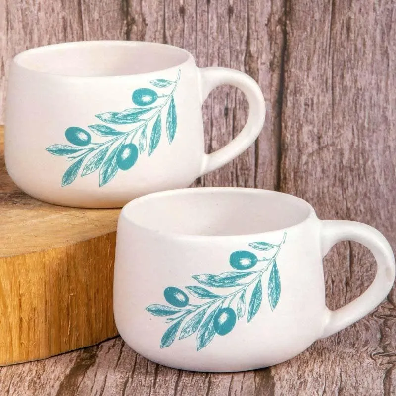 Leaf Me Pretty Mug - Set Of Two