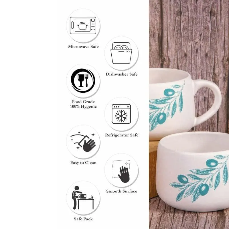 Leaf Me Pretty Mug - Set Of Two
