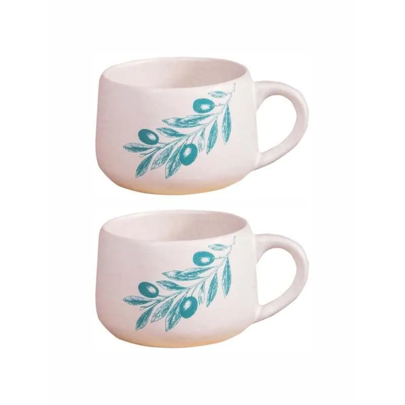 Leaf Me Pretty Mug - Set Of Two