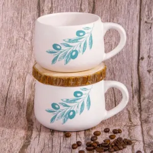 Leaf Me Pretty Mug - Set Of Two