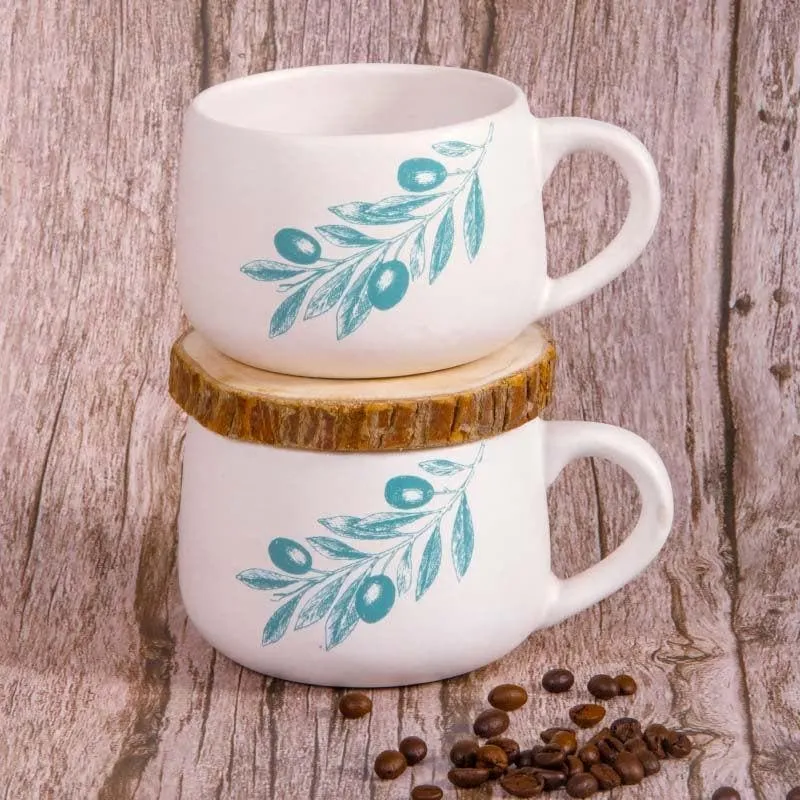 Leaf Me Pretty Mug - Set Of Two