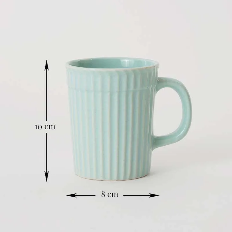 Limso Ribbed Mugs (Sky) - Set Of Two