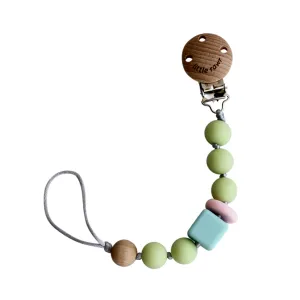 Little Rawr Silicone Pacifinder Beads with Clip Holder - Green