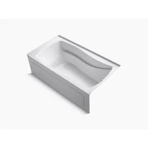Mariposa 66" x 36" x 20" Right Drain Alcove Bathtub in White