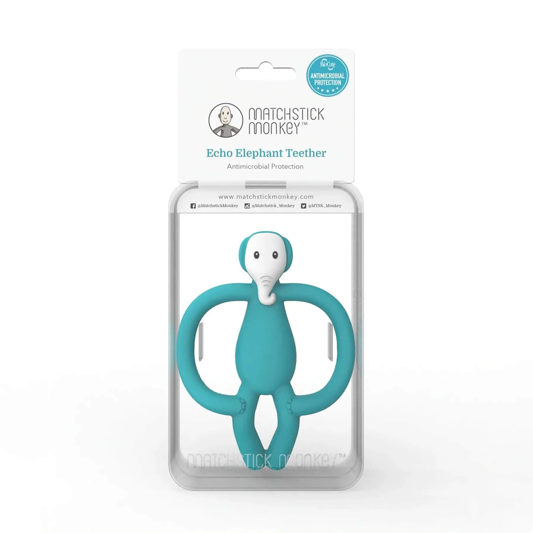 Matchstick Monkey Animal Teether (Echo Elephant)