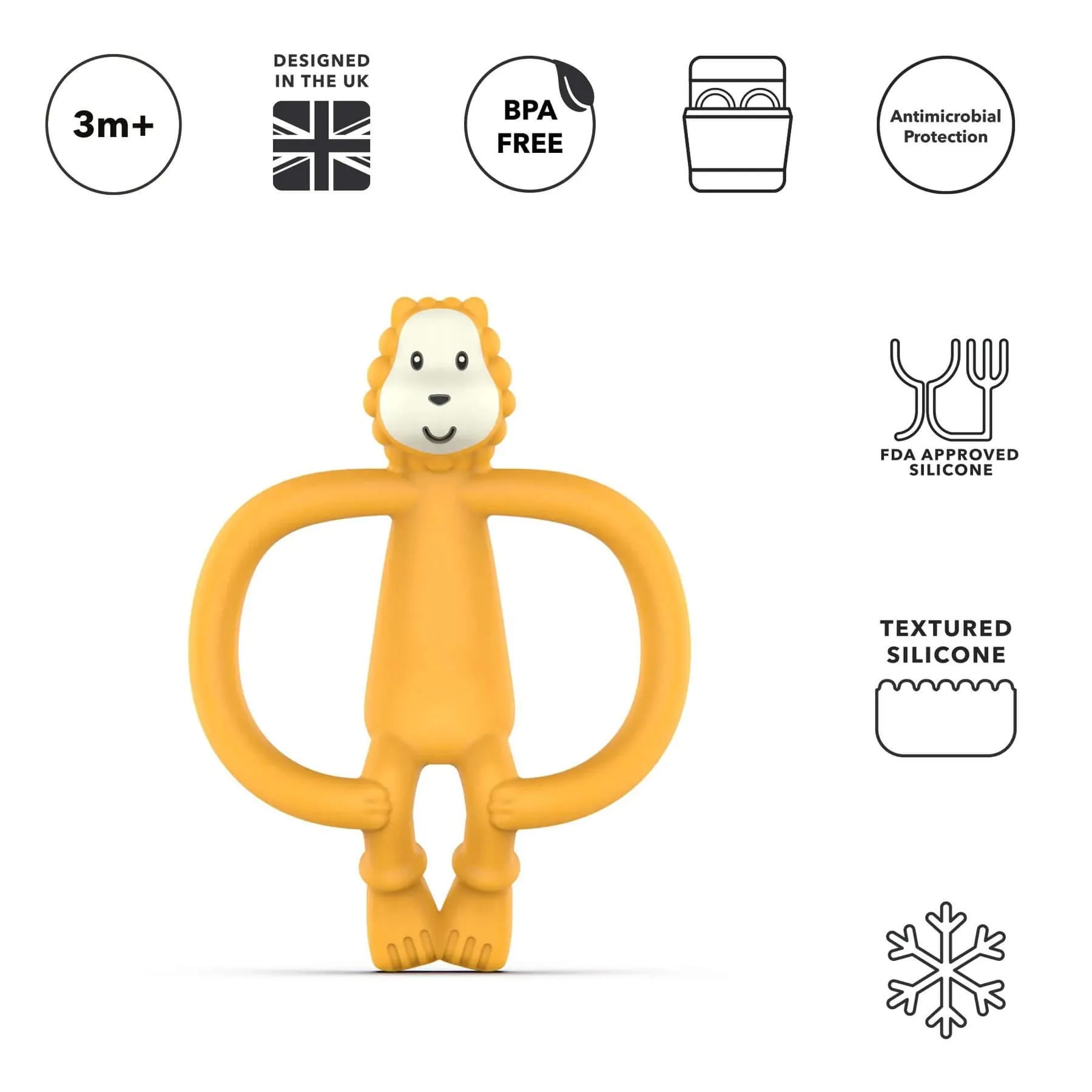 Matchstick Monkey Animal Teether (Ludo Lion)