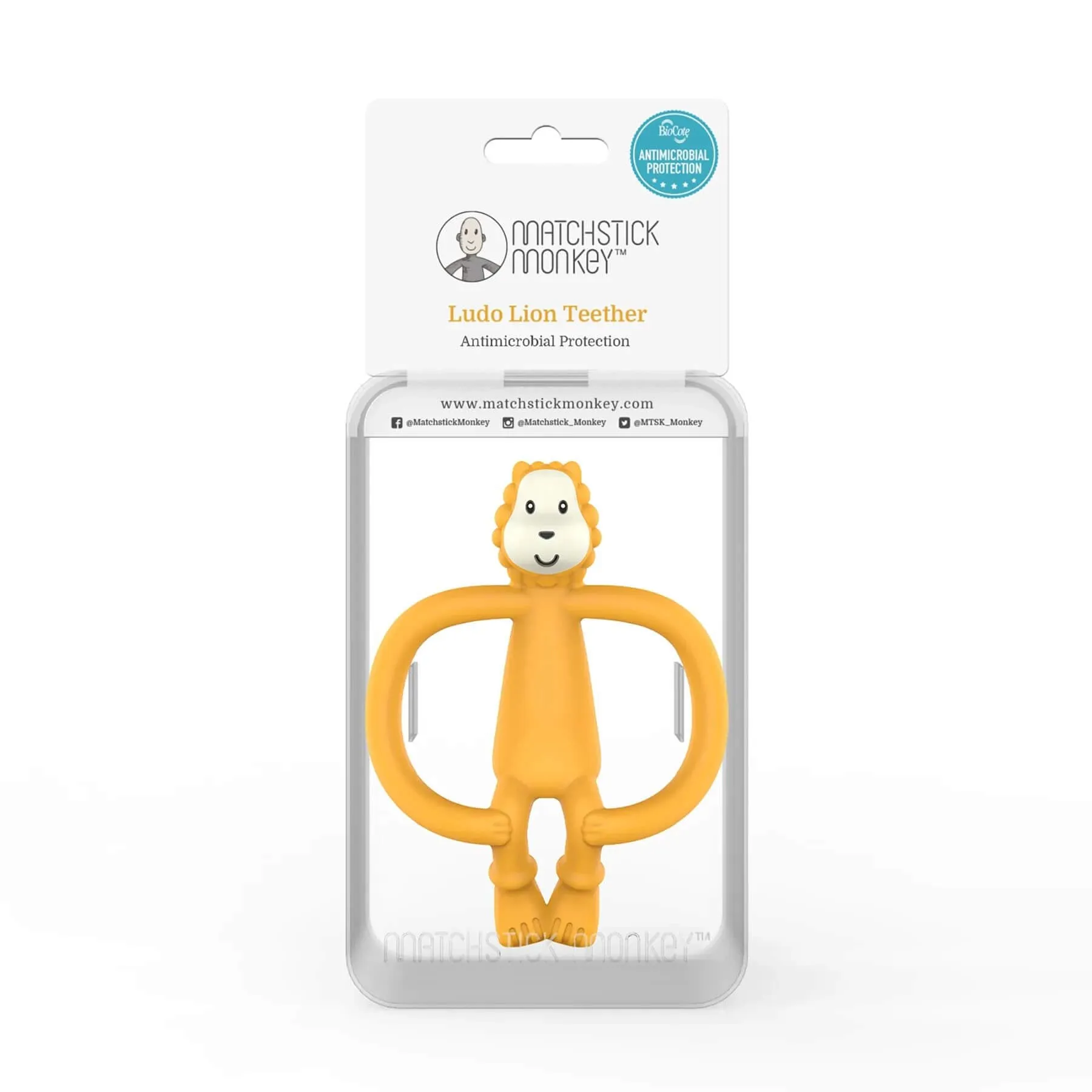 Matchstick Monkey Animal Teether (Ludo Lion)