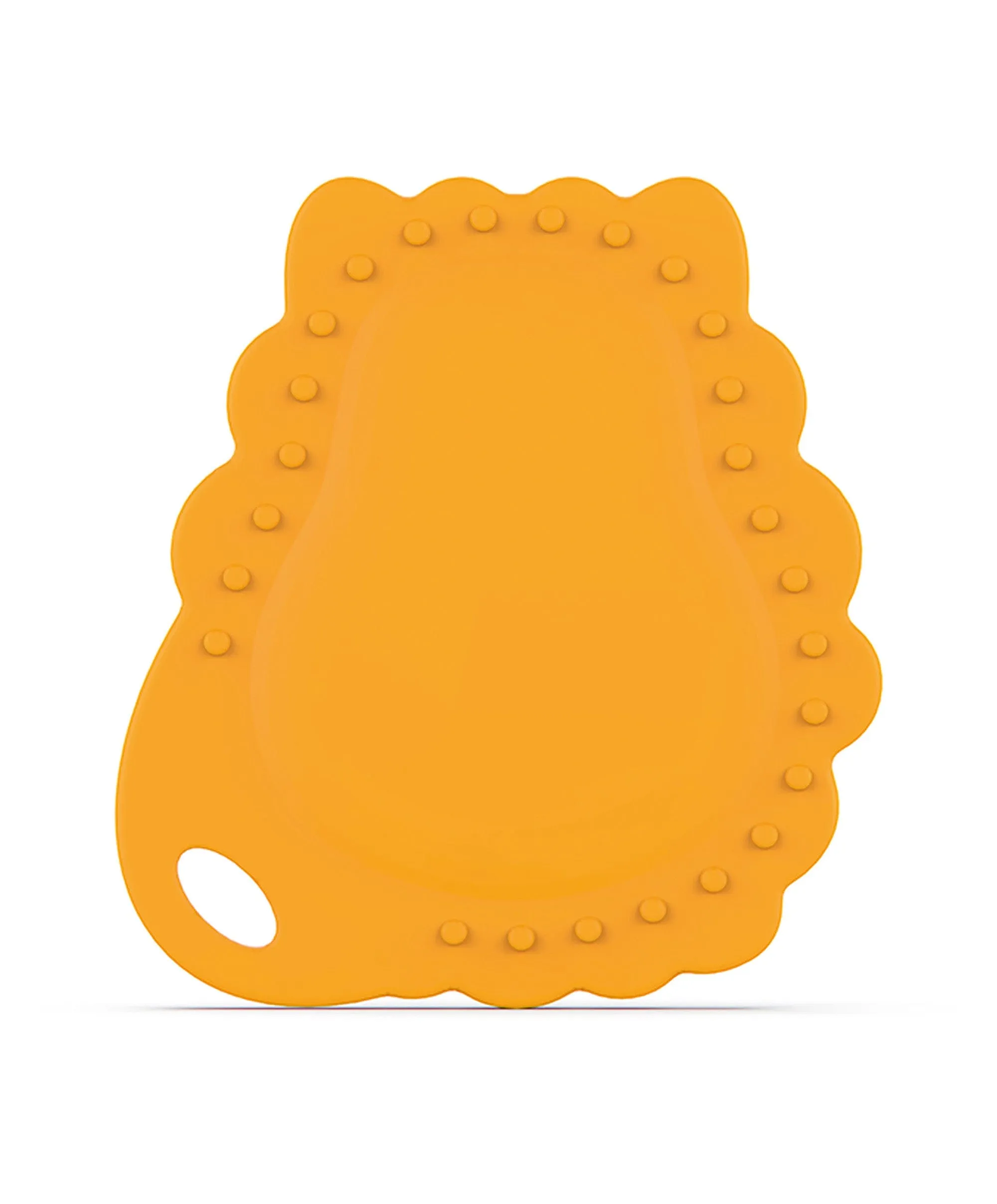 Matchstick Monkey Flat Lion Face Teether in Yellow