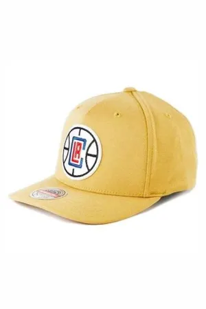 MITCHELL & NESS LA CLIPPERS 110 FLEX SNAPBACK CAP - TAN