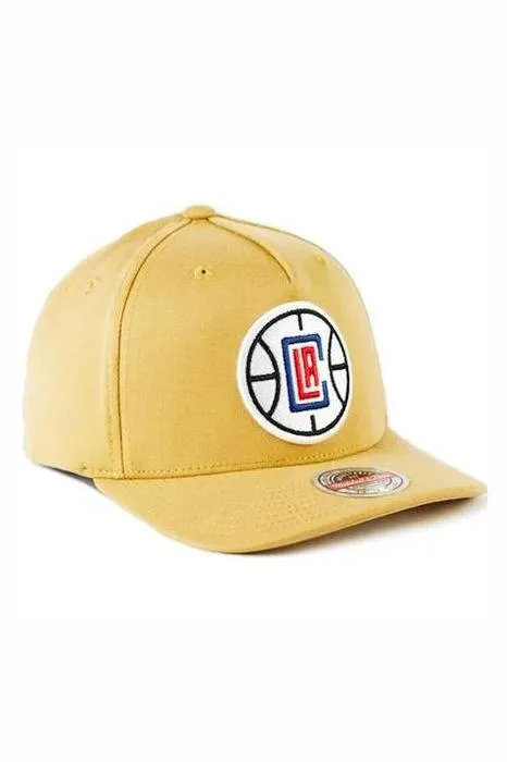 MITCHELL & NESS LA CLIPPERS 110 FLEX SNAPBACK CAP - TAN