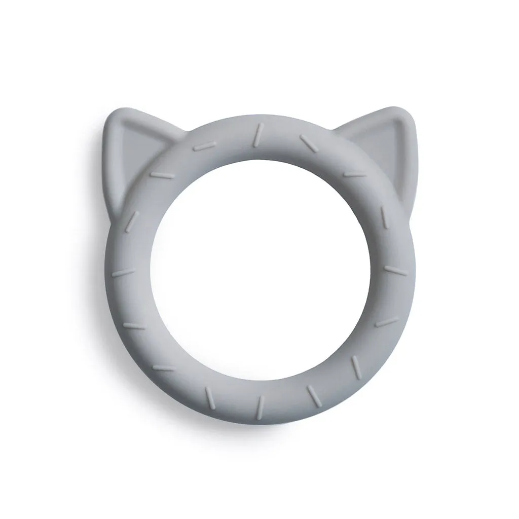 Mushie Cat Teether - Stone