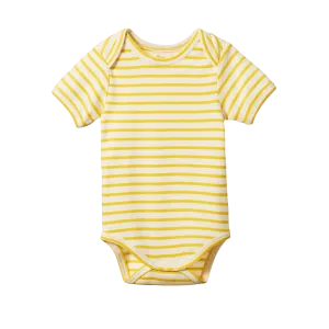 NATURE BABY SHORT SLEEVE BODYSUIT SUNBURST SAILOR STRIPE