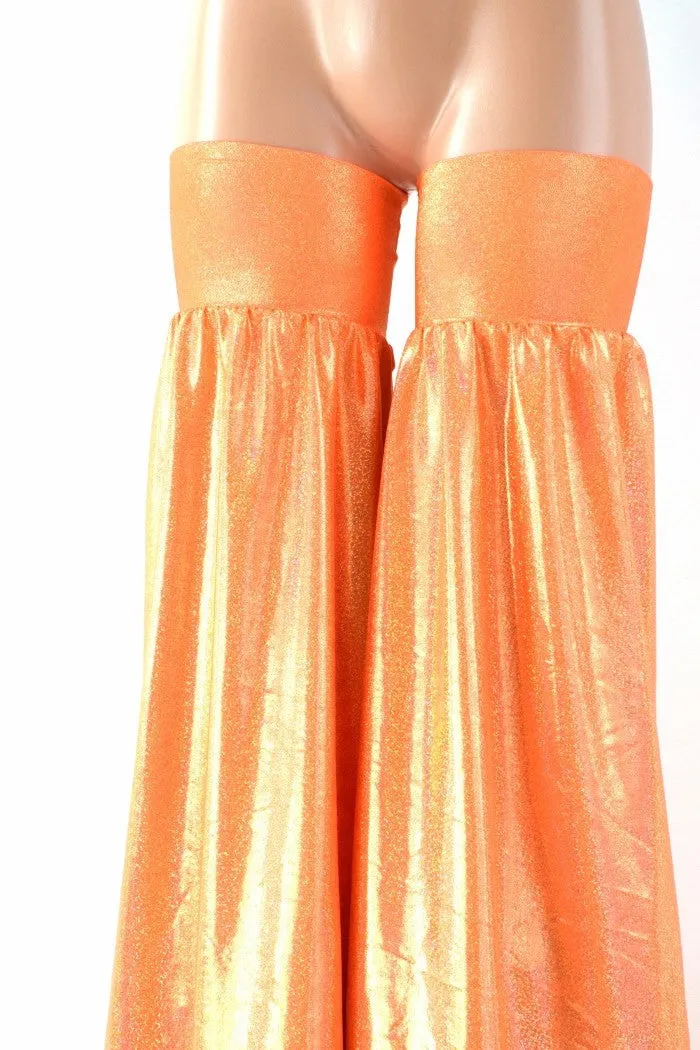 Neon Orange Sparkly Stilt Covers