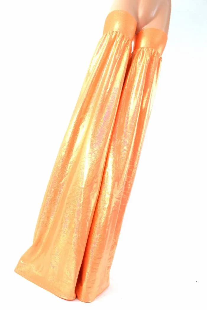 Neon Orange Sparkly Stilt Covers