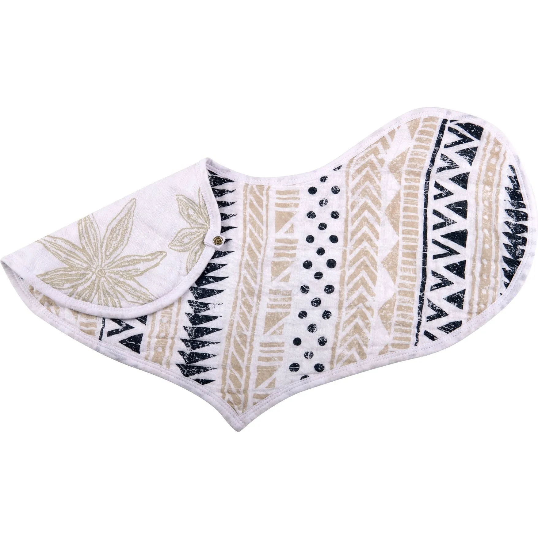 Newcastle Classics Boho Flower Heart Cotton Bibs 2-Pack