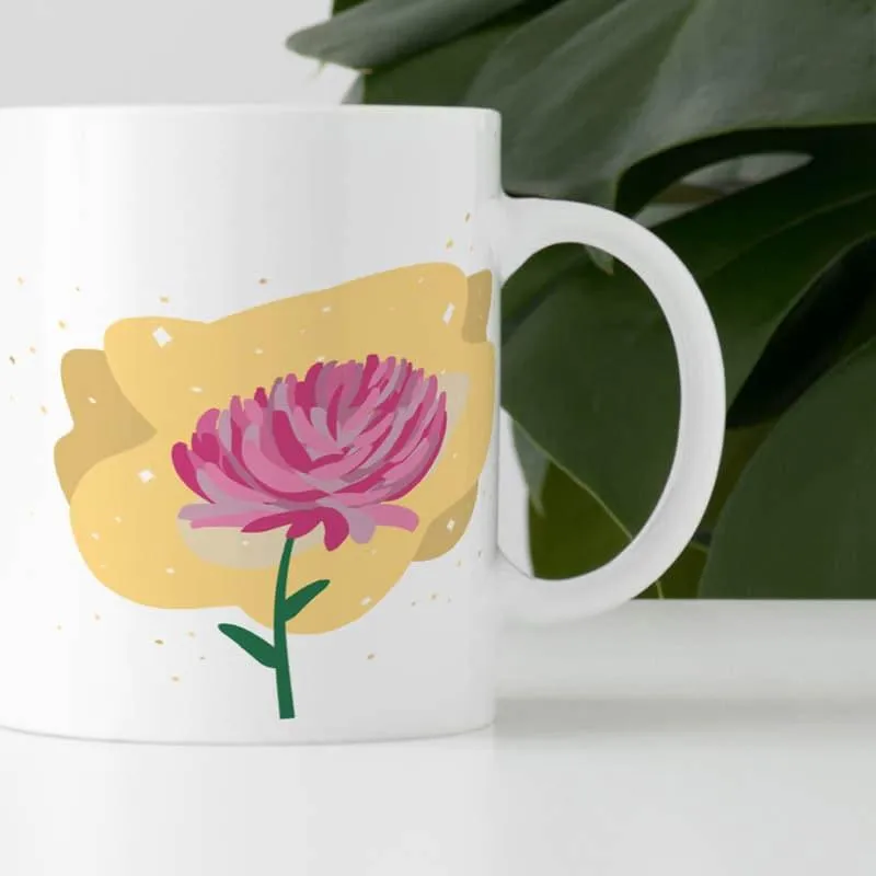 Nivo Glam Flora Mug - 350 ML