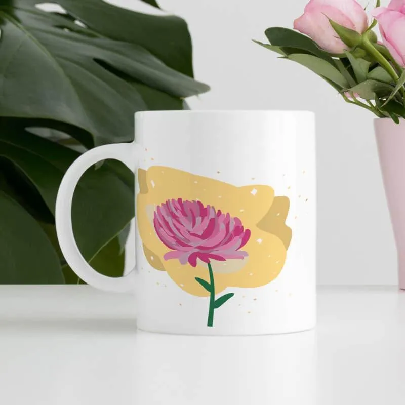 Nivo Glam Flora Mug - 350 ML