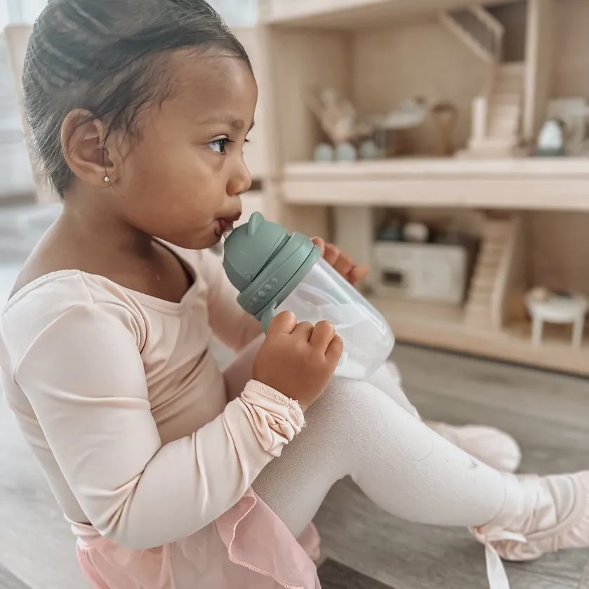 noüka Non-Spill Weighted Straw Cup 9 oz - Bloom