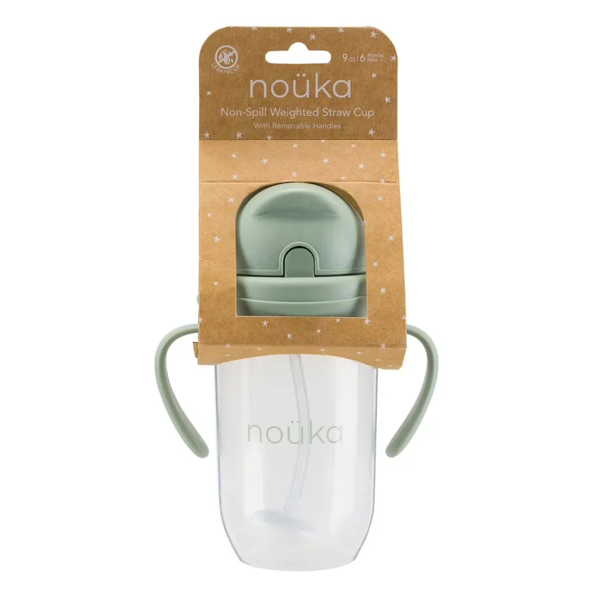 noüka Non-Spill Weighted Straw Cup 9 oz - Bloom