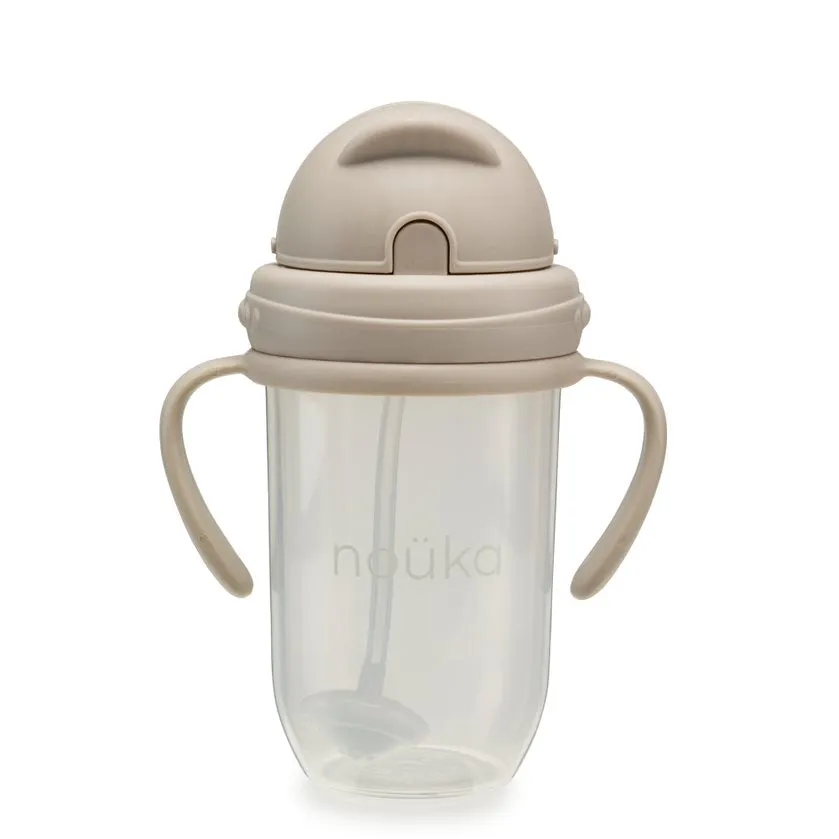 noüka Non-Spill Weighted Straw Cup 9 oz - Soft Sand