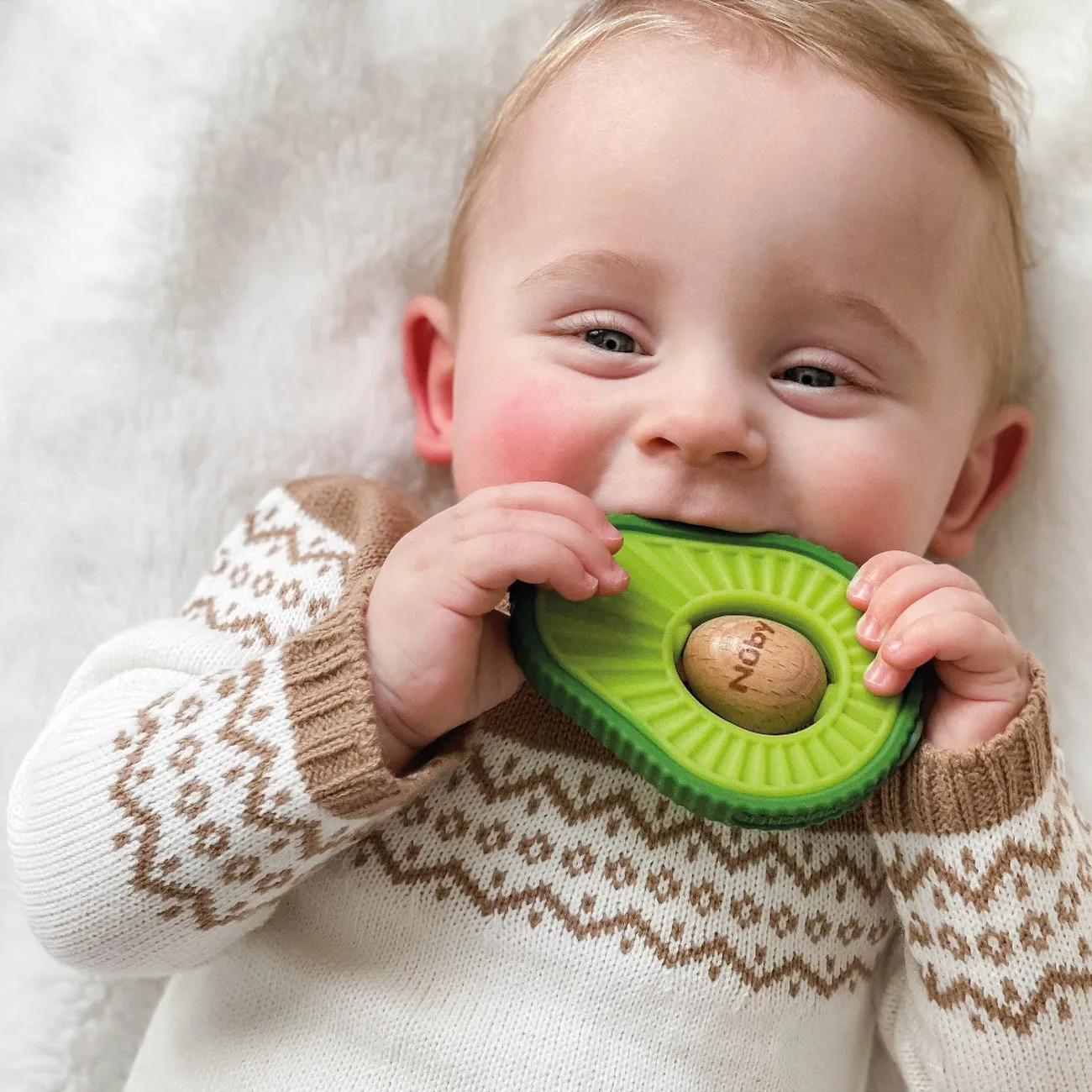 Nuby Silicone Avocado Teether