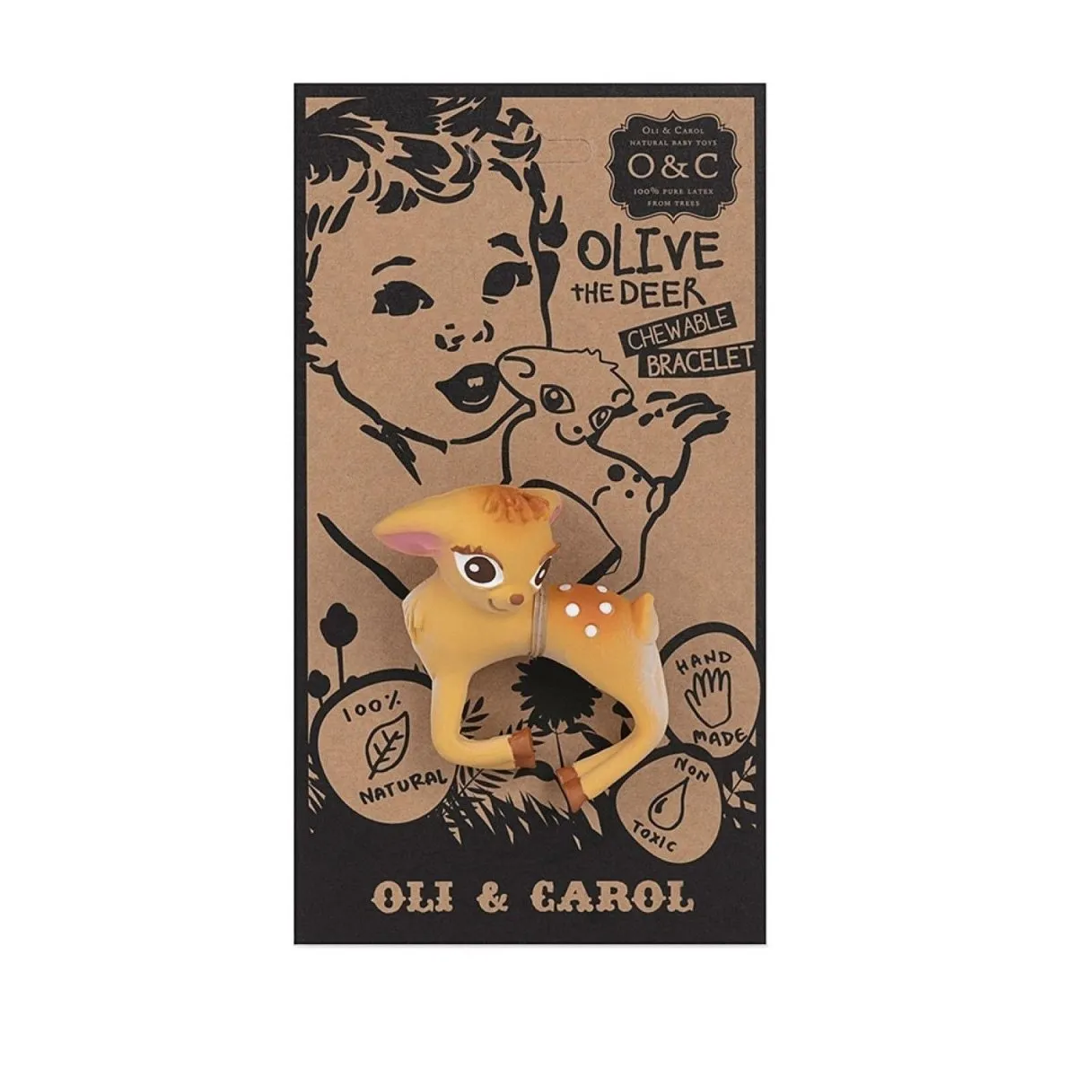 Oli & Carol Olive The Deer Bracelet Teether