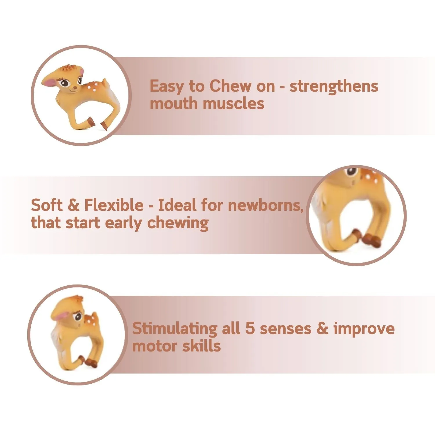 Oli & Carol Olive The Deer Bracelet Teether