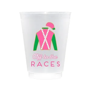 Party Cups - Frosted - Derby Party - Set 10