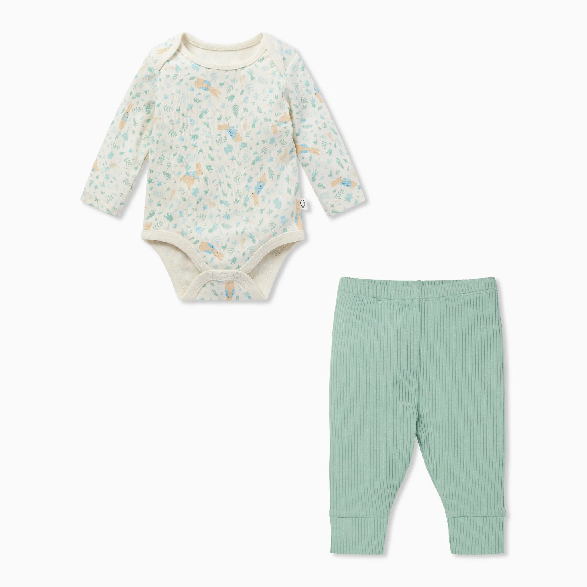 Peter Rabbit Bodysuit & Ribbed Leggings Outfit
