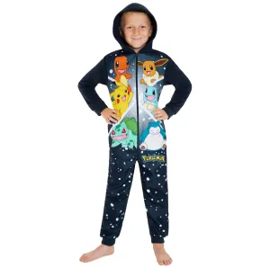 Pokemon Fleece Onesie for Boys  - Multicolored Comfy Loungewear
