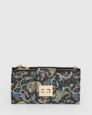 Print Greta Lock Wallet